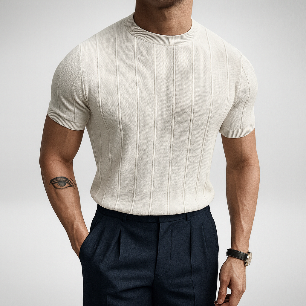 Korte Mouwen Trui Heren – Lichtgewicht & Stretch – Smart Casual