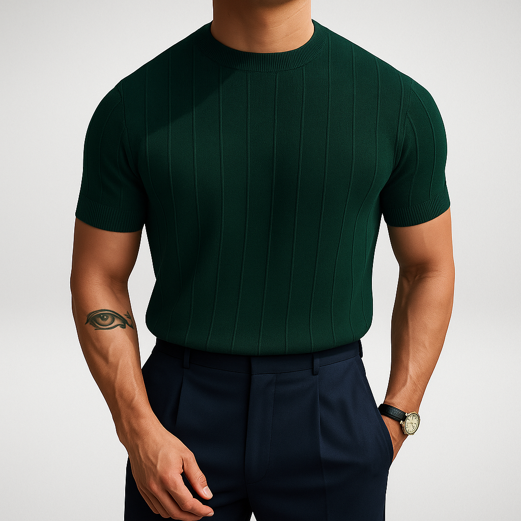 Korte Mouwen Trui Heren – Lichtgewicht & Stretch – Smart Casual