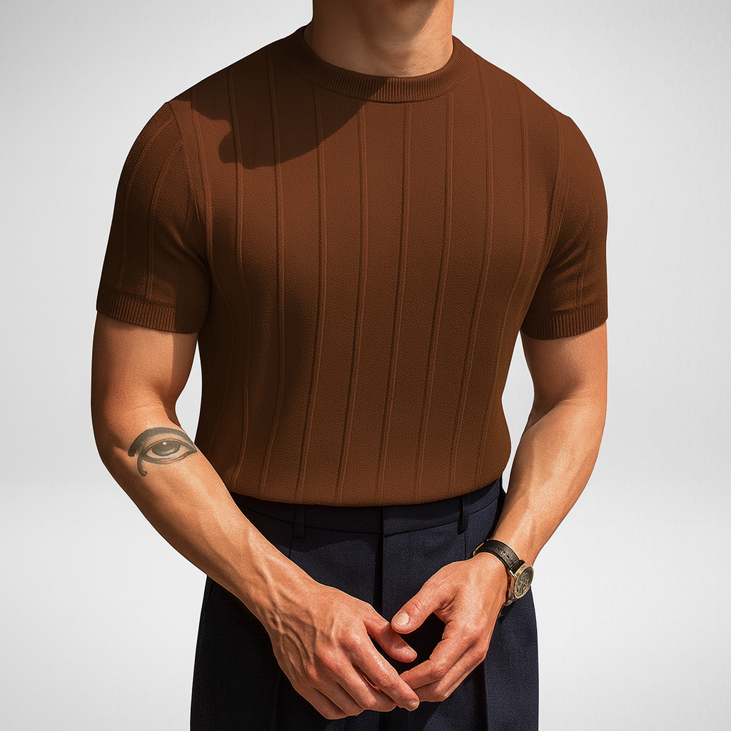 Korte Mouwen Trui Heren – Lichtgewicht & Stretch – Smart Casual