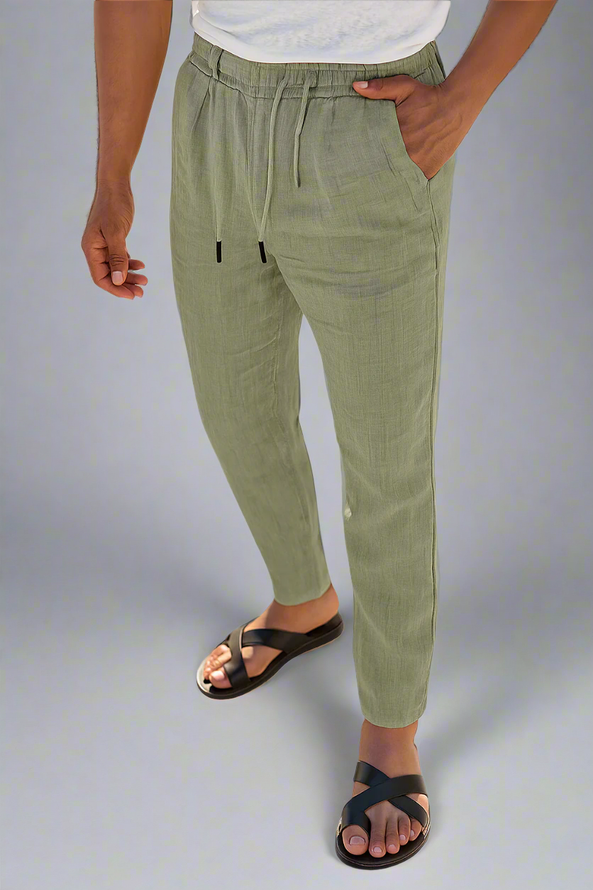 Heren Broek - Linnen Look - Ademend