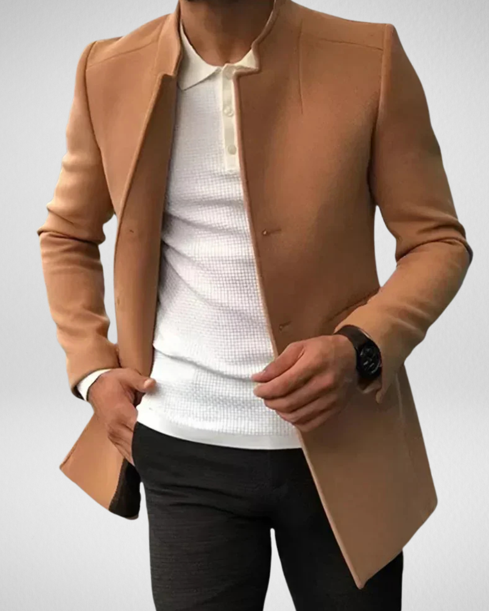 Heren Elegant Lange Jas - Mantel - Herfst