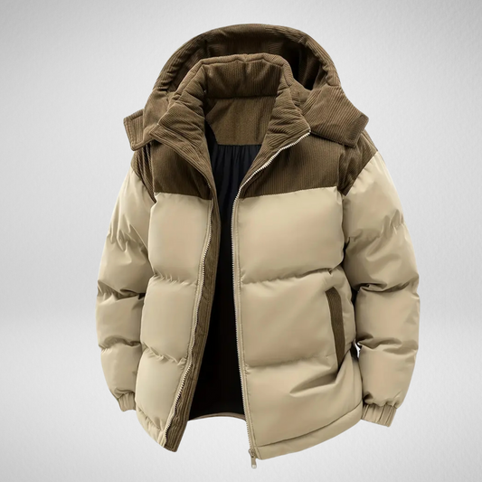 Heren Winterjas – Gewatteerd & Met Capuchon – Warm & Comfortabel