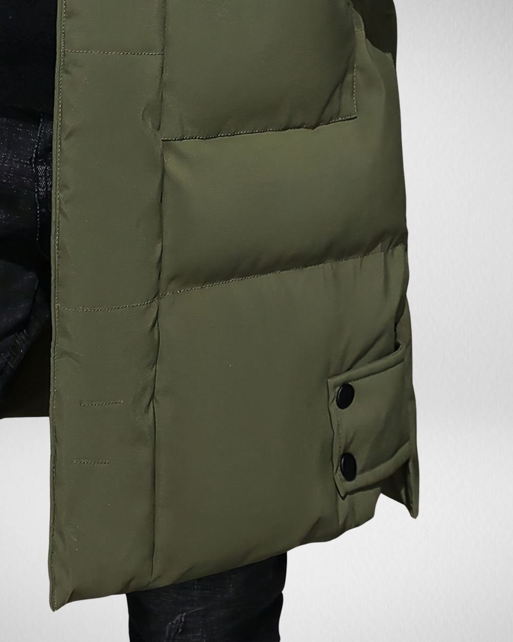 Heren Lange Winterjas – Warm & Functioneel - met Capuchon
