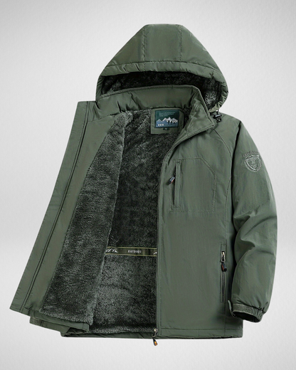Heren Outdoor Winterjas met Voering – Warm & Functioneel