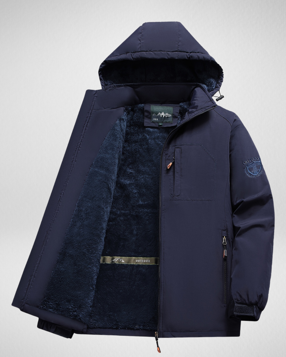 Heren Outdoor Winterjas met Voering – Warm & Functioneel