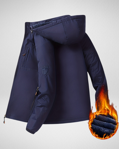 Heren Outdoor Winterjas met Voering – Warm & Functioneel