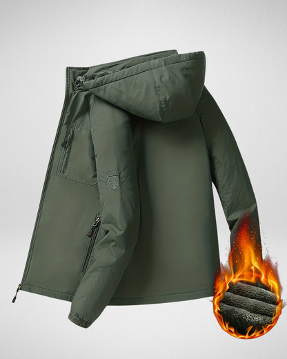 Heren Outdoor Winterjas met Voering – Warm & Functioneel
