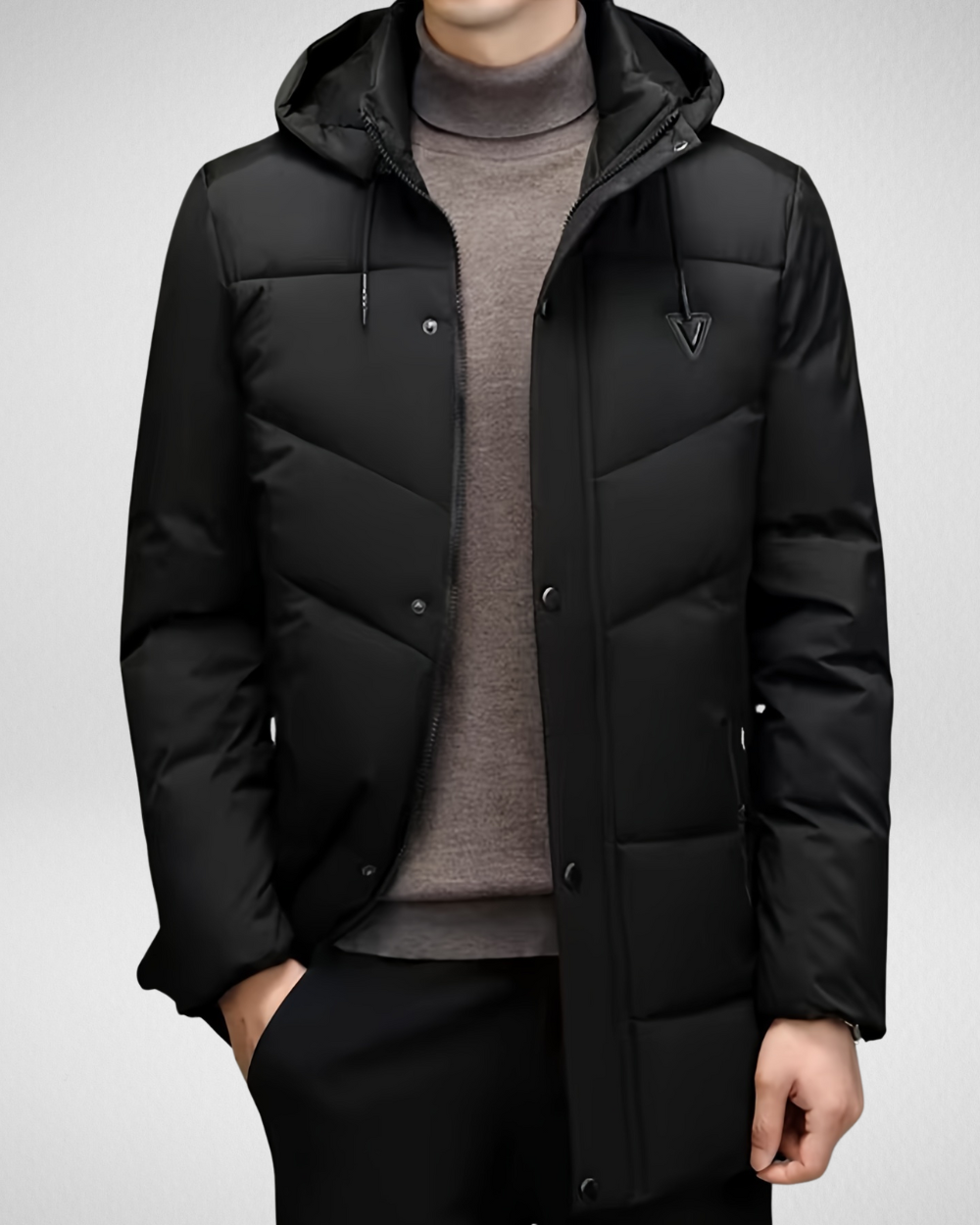 Heren Winter Parka - Gewatteerde Jas - met Capuchon