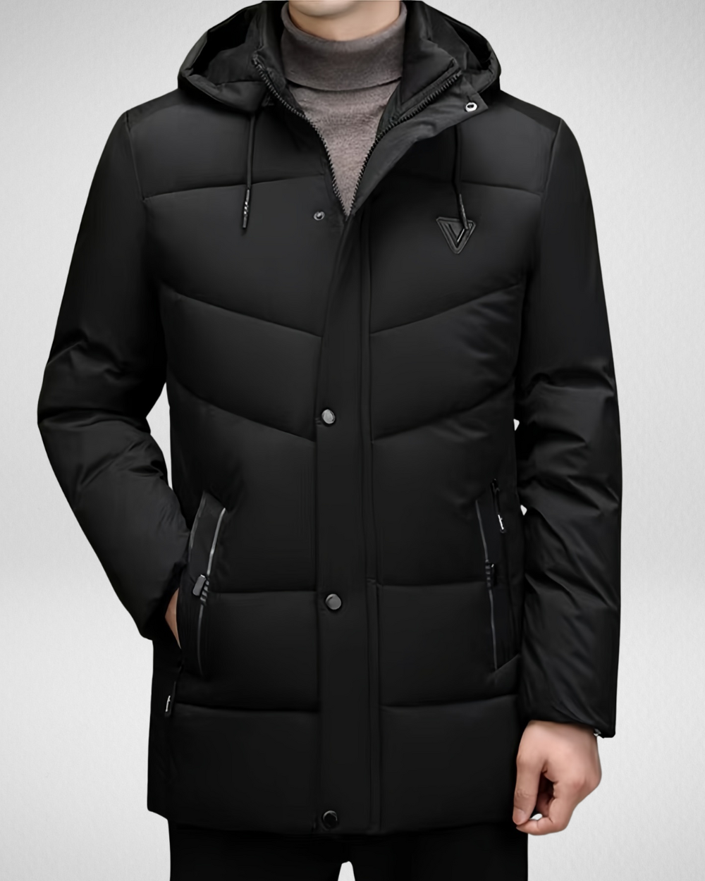 Heren Winter Parka - Gewatteerde Jas - met Capuchon