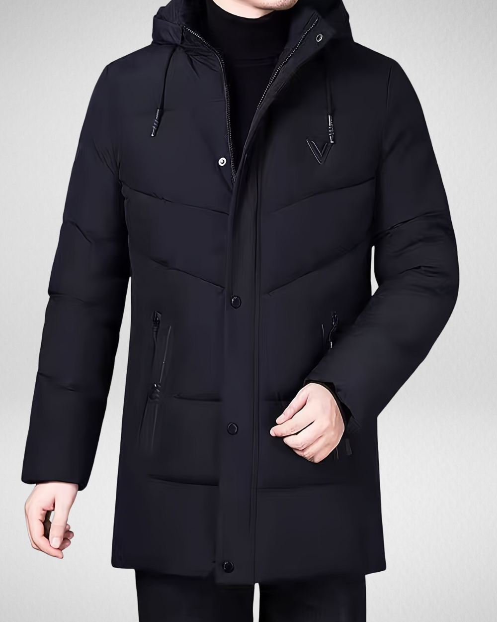 Heren Winter Parka - Gewatteerde Jas - met Capuchon