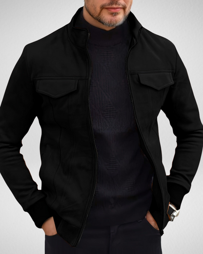 Heren Winterjack – Casual – Met Rits en Opstaande Kraag