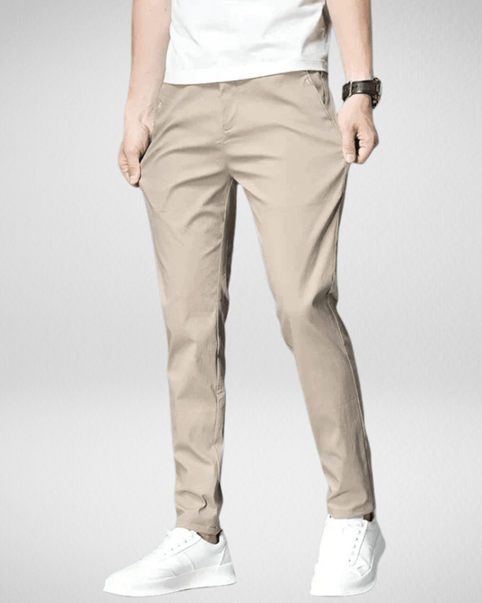 Heren Chino met Slim Fit en Stretch - Roem Herenmode