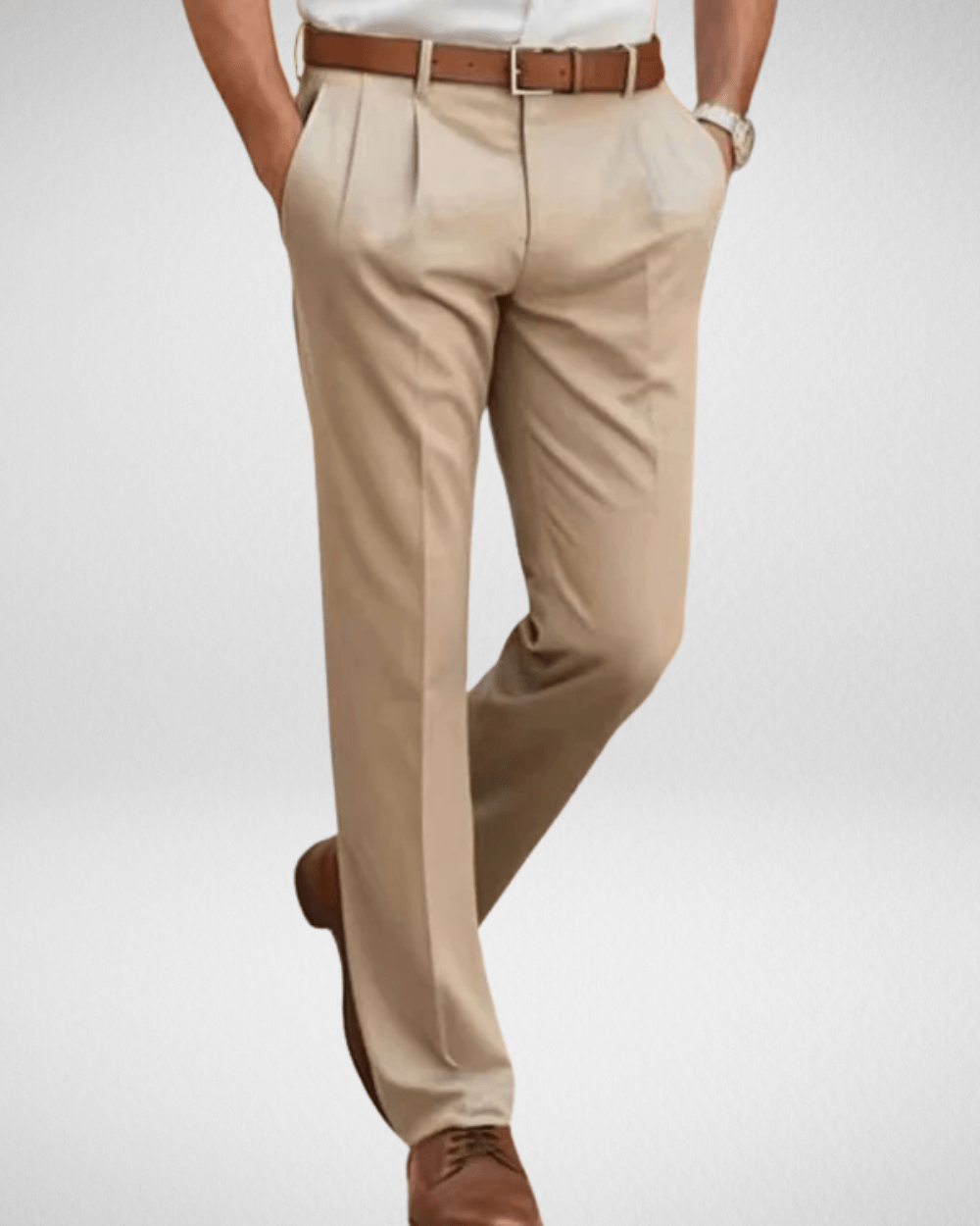 Herenpantalon met Rechte Snit – Tijdloos Design - Roem Herenmode