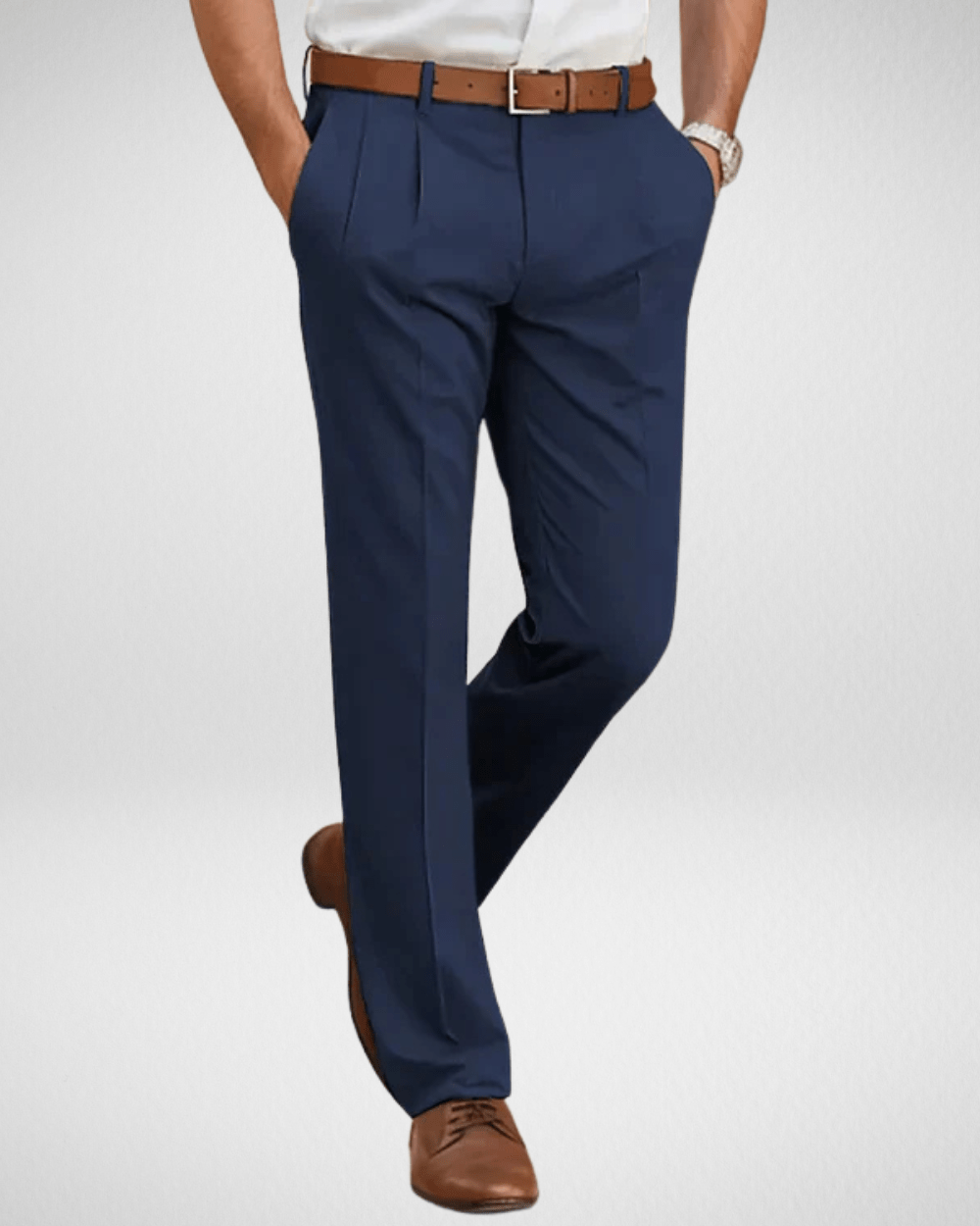 Herenpantalon met Rechte Snit – Tijdloos Design - Roem Herenmode