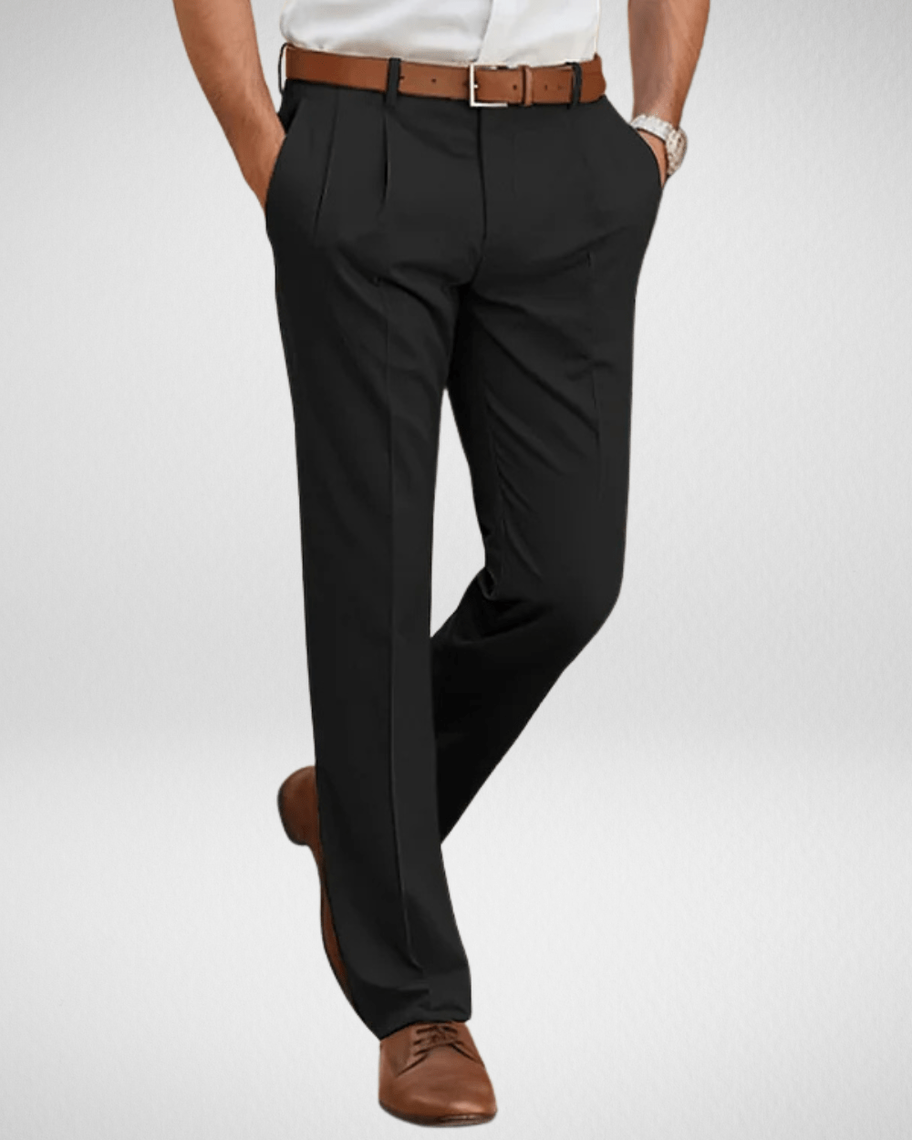 Herenpantalon met Rechte Snit – Tijdloos Design - Roem Herenmode