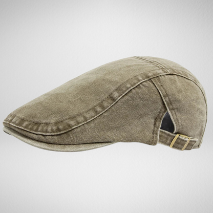 Denim Flat Cap Heren – Gatsby Stijl - Verstelbare Band