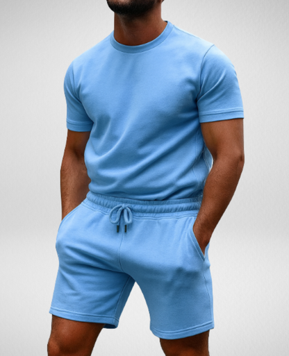 Twee-Delige Set Heren – Zomer –  T-shirt & Korte Broek