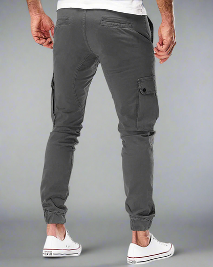 Heren Jogger Cargo Broek – Slim Fit met Trekkoord