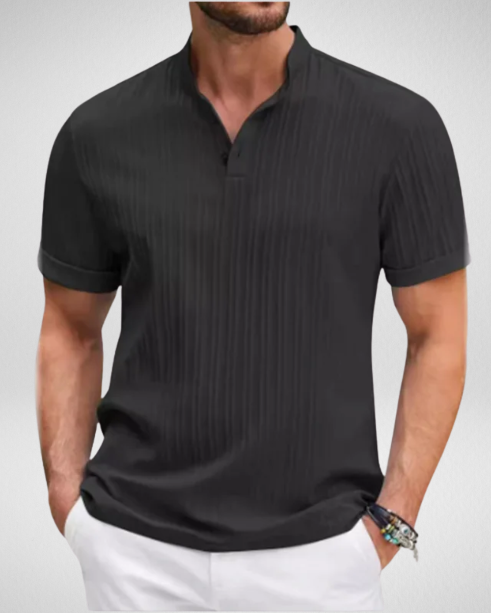 Casual Polo met Rits – Slim Fit & Stretch - Zomer
