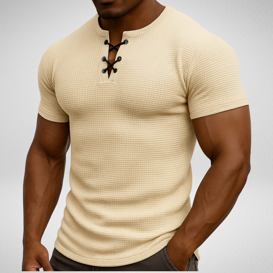 Vetersluiting T-shirt – Sportief - Muscle-fit