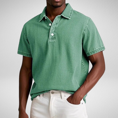 Heren Polo - Vintage Wassing - Korte Mouwen