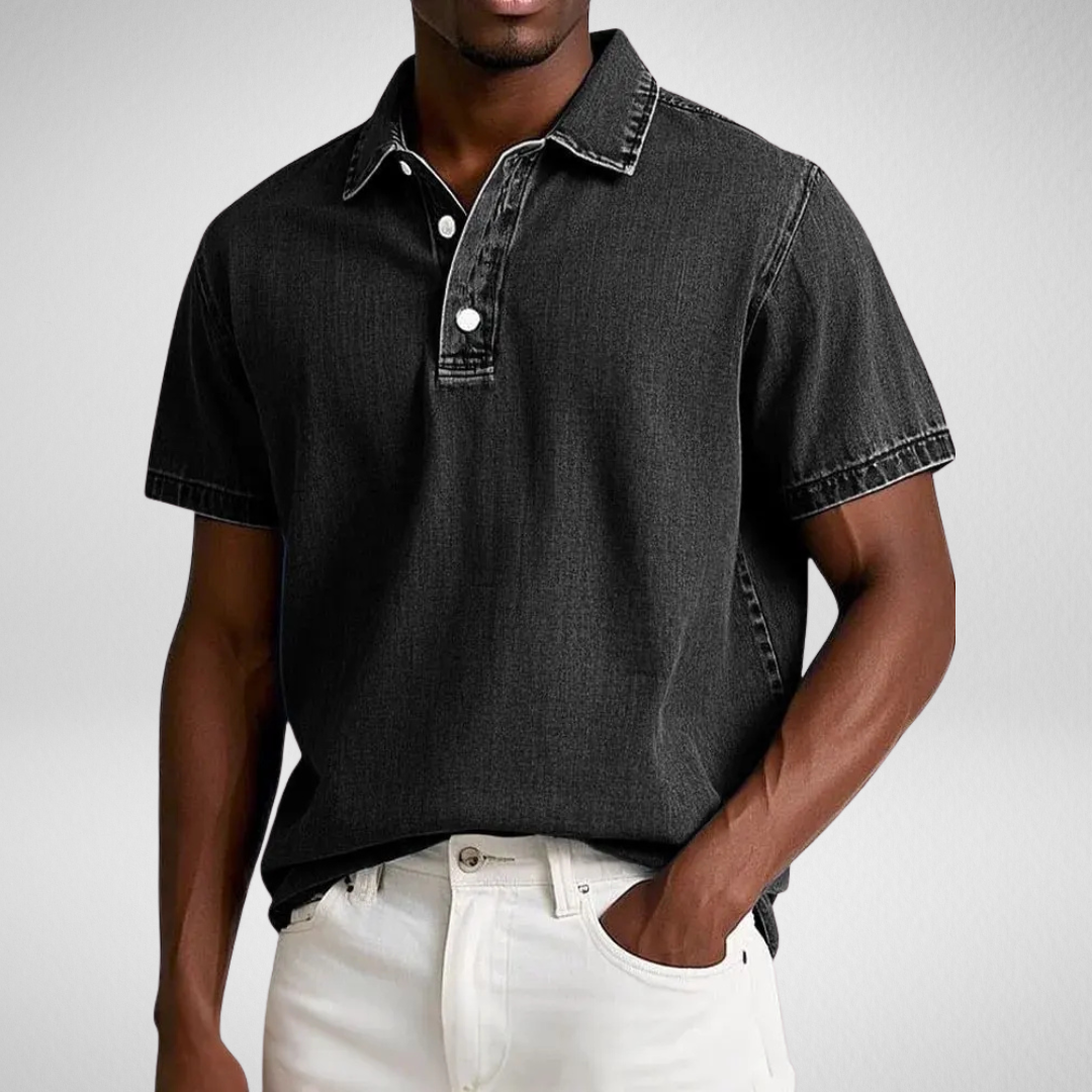 Heren Polo - Vintage Wassing - Korte Mouwen