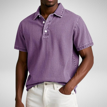 Heren Polo - Vintage Wassing - Korte Mouwen