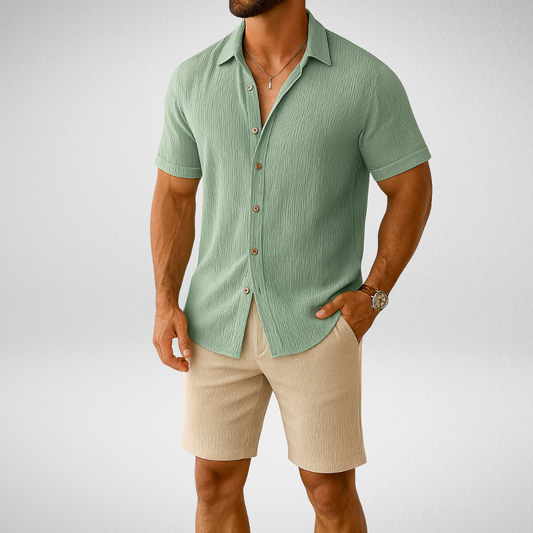 Zomer 2-Delige Set - Overhemd & Korte Broek - Matching Set
