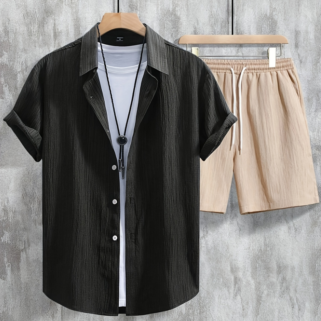Zomer 2-Delige Set - Overhemd & Korte Broek - Matching Set