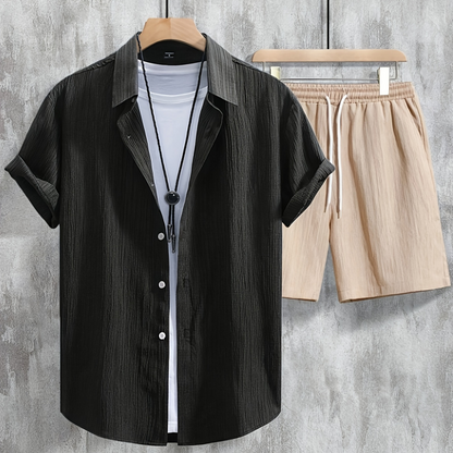 Zomer 2-Delige Set - Overhemd & Korte Broek - Matching Set