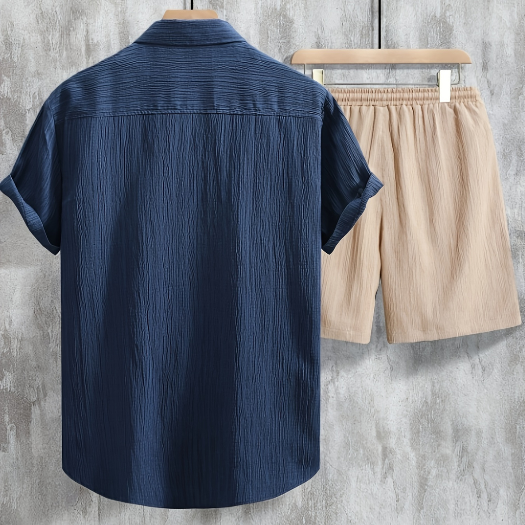 Zomer 2-Delige Set - Overhemd & Korte Broek - Matching Set