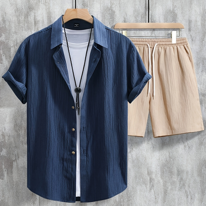 Zomer 2-Delige Set - Overhemd & Korte Broek - Matching Set