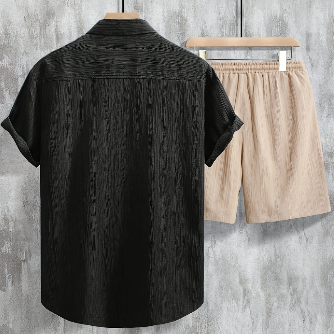 Zomer 2-Delige Set - Overhemd & Korte Broek - Matching Set