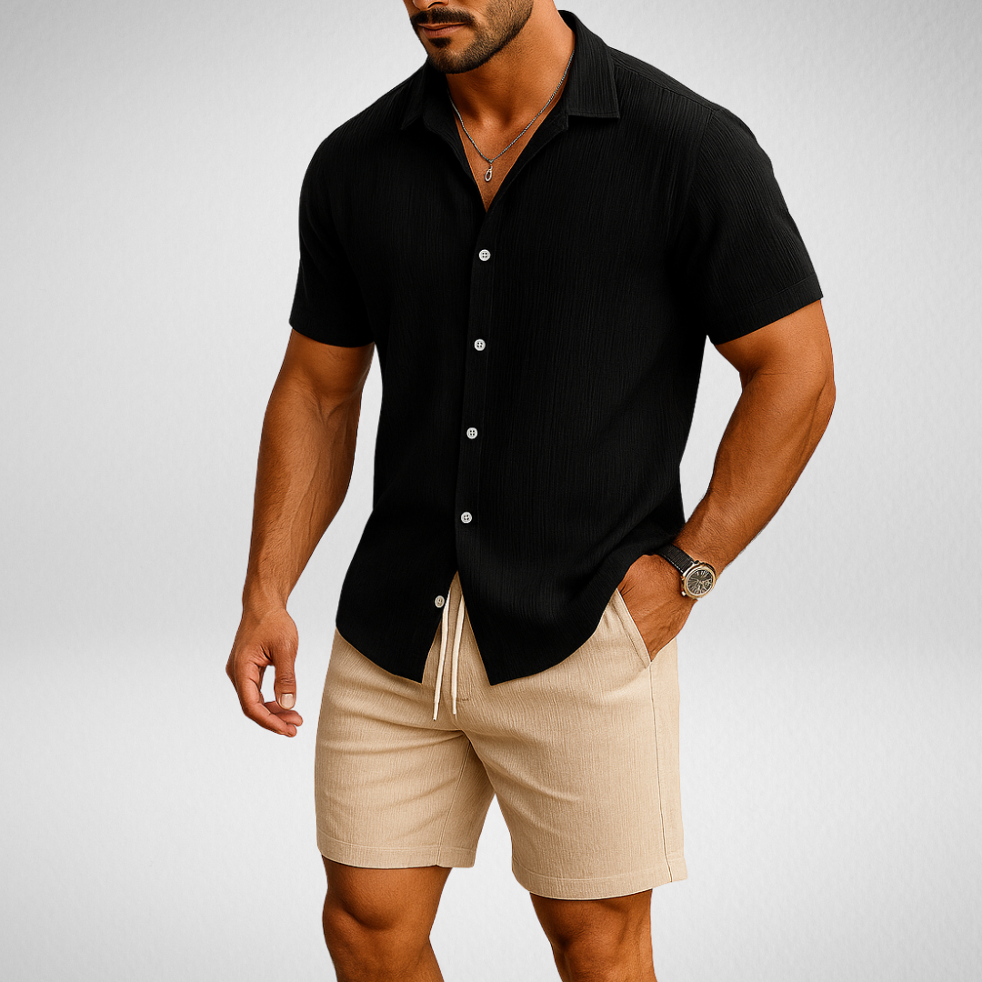 Zomer 2-Delige Set - Overhemd & Korte Broek - Matching Set