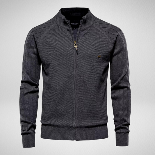 Heren Gebreid Vest – Full-zip – Casual Look