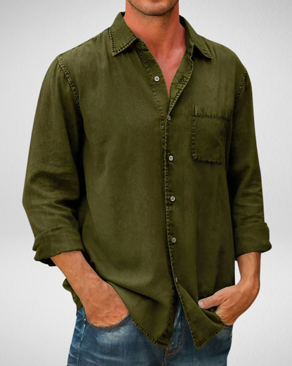 Heren Overhemd – Losvallende Pasvorm – Casual Dagelijkse Look