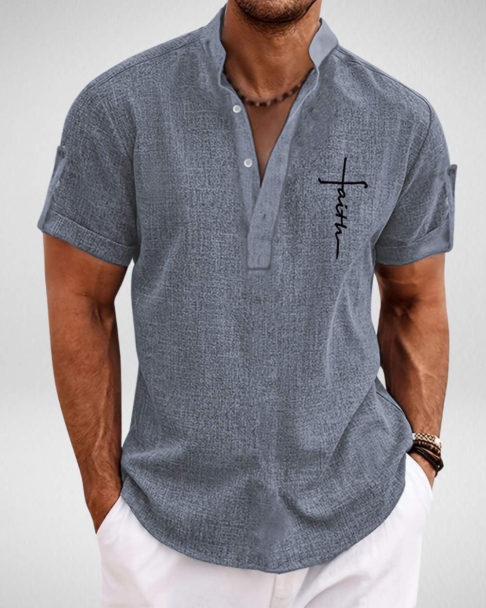 Henley Shirt - Overhemd Man - Zomer