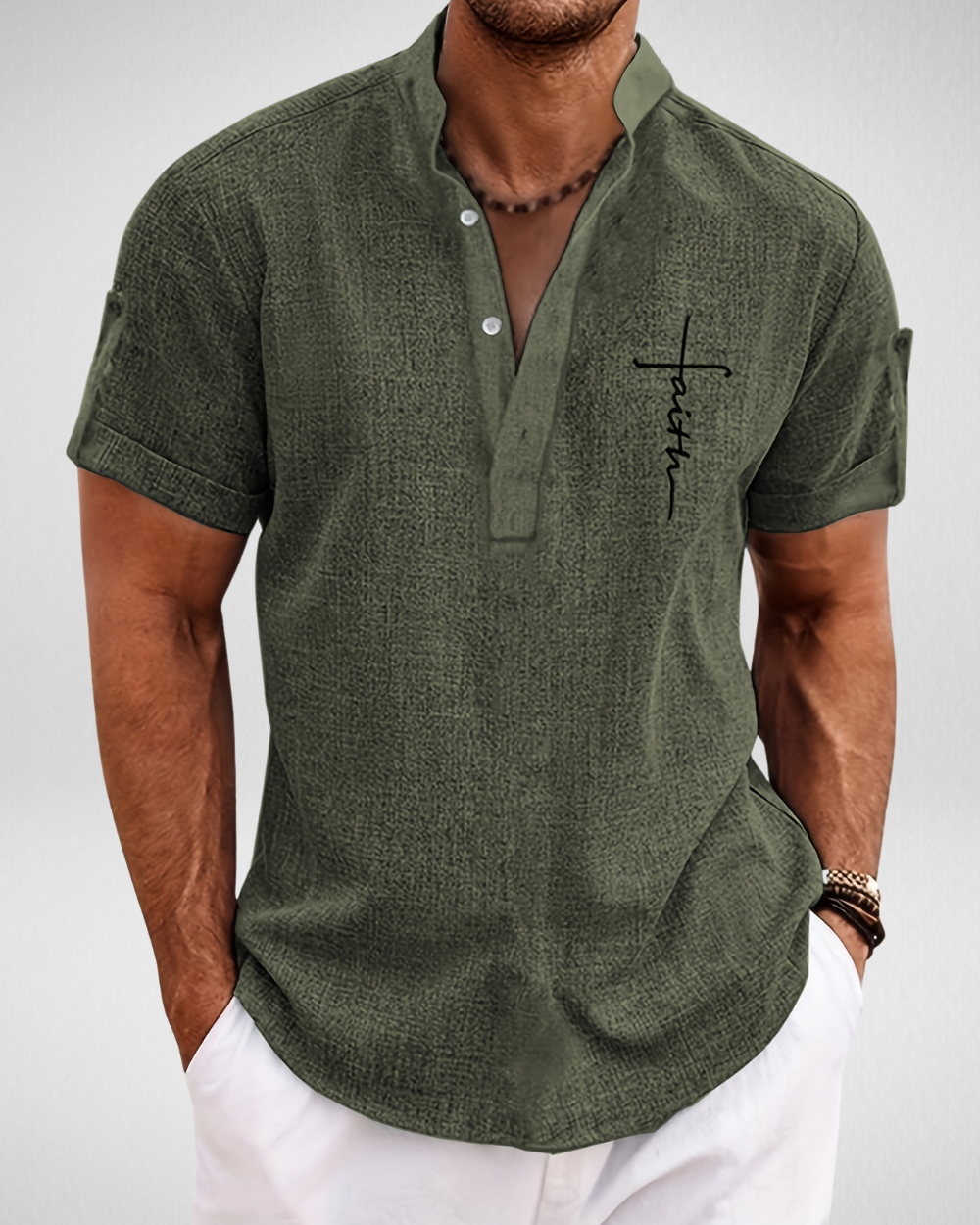 Henley Shirt - Overhemd Man - Zomer