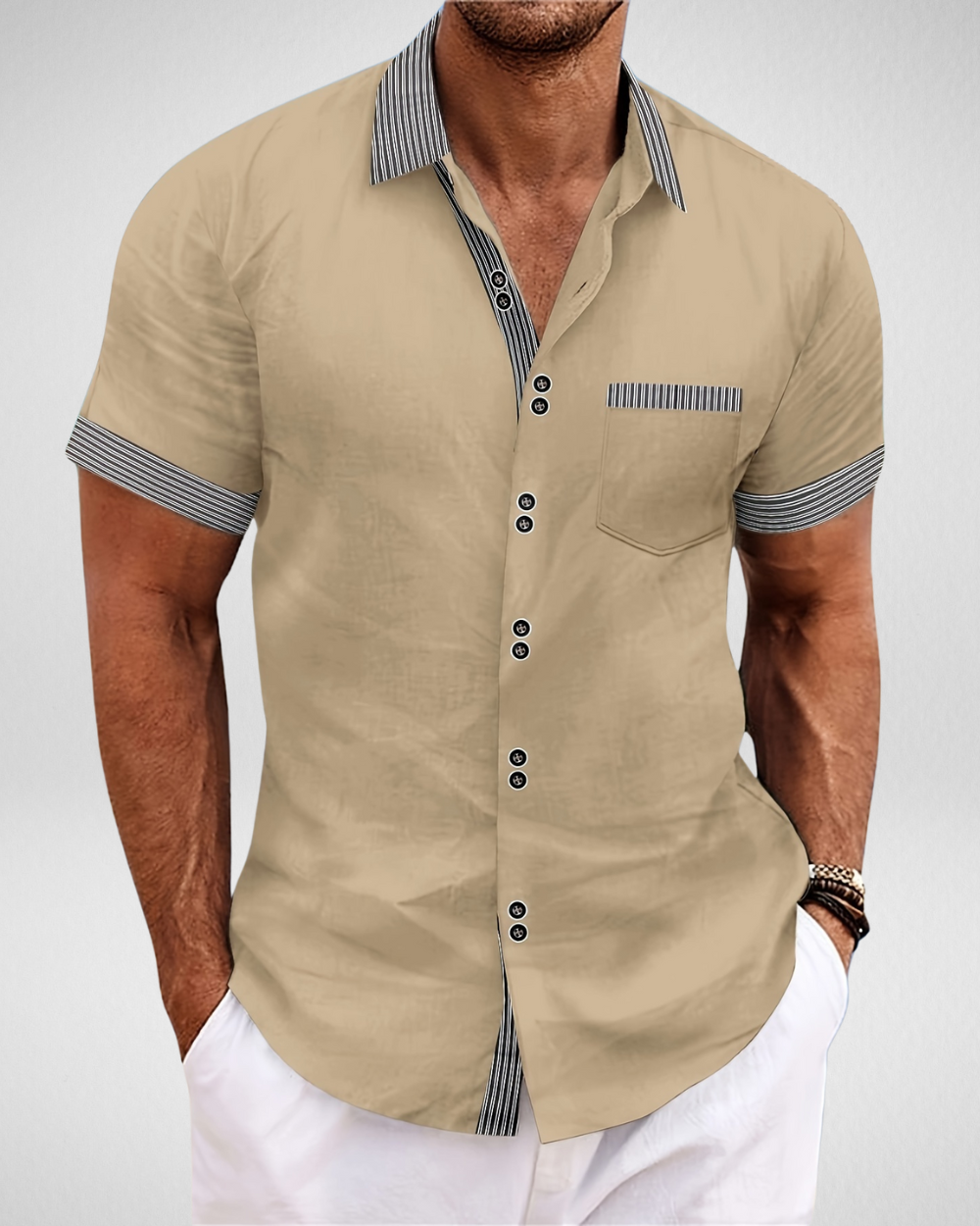 Heren Overhemd Korte Mouw – Casual Zomerlook