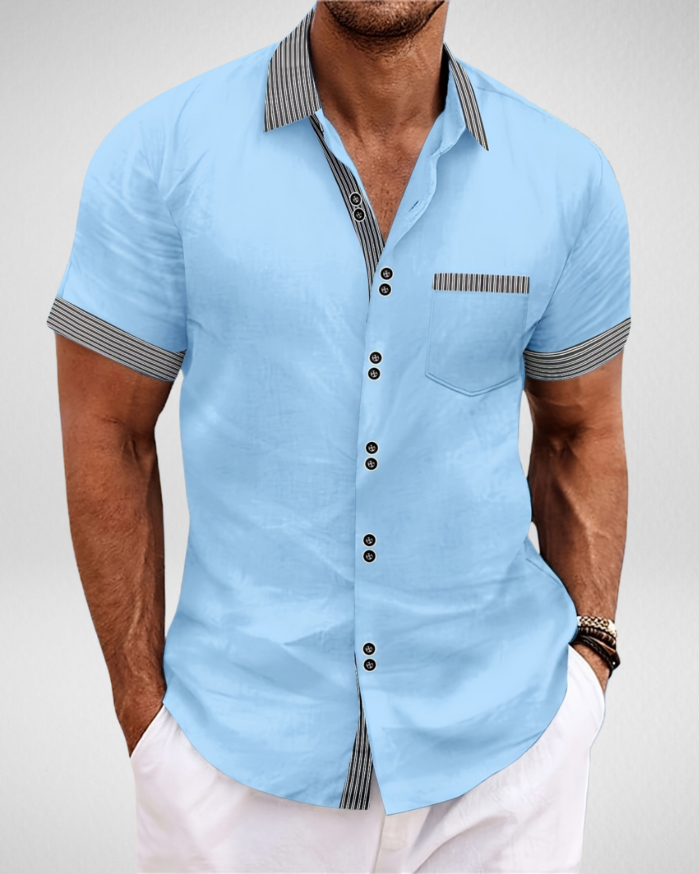 Heren Overhemd Korte Mouw – Casual Zomerlook