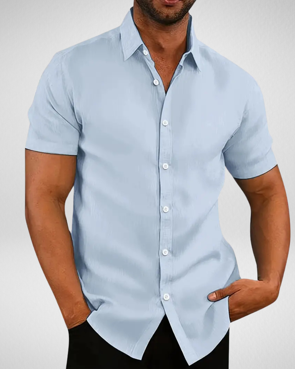 Overhemd Zomer Heren - Slim Fit - Korte Mouwen