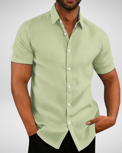 Overhemd Zomer Heren - Slim Fit - Korte Mouwen