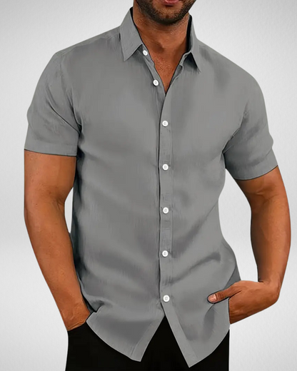 Overhemd Zomer Heren - Slim Fit - Korte Mouwen