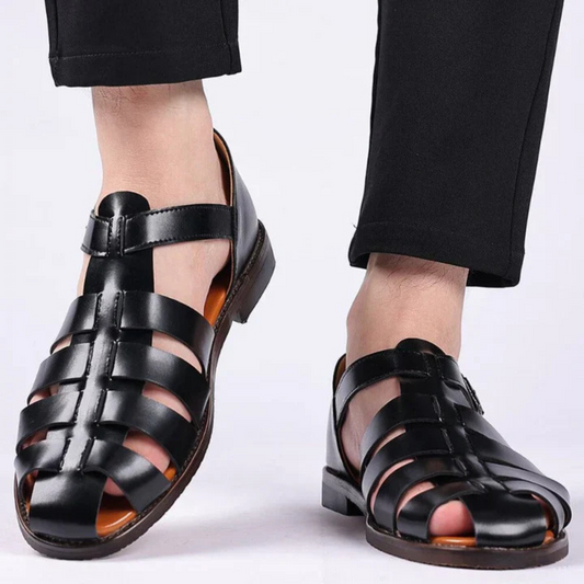 Heren Sandalen Kunstleer – Gesloten Teen - Ademend