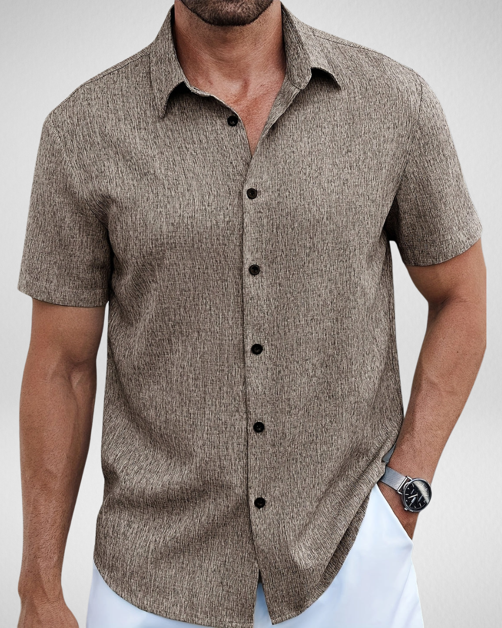 Zomer Heren Overhemd - Korte Mouwen - Casual