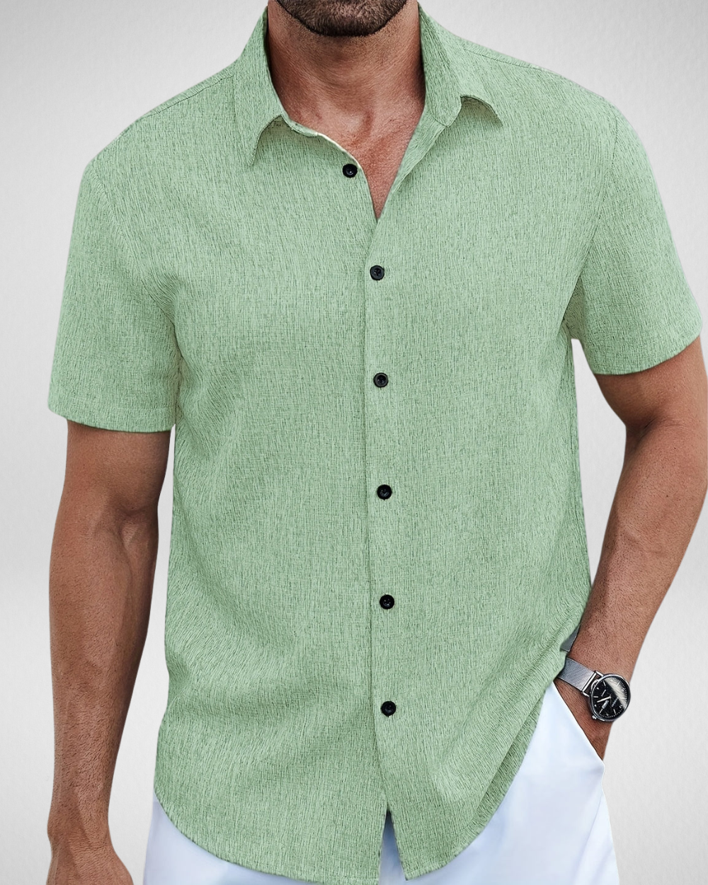 Zomer Heren Overhemd - Korte Mouwen - Casual