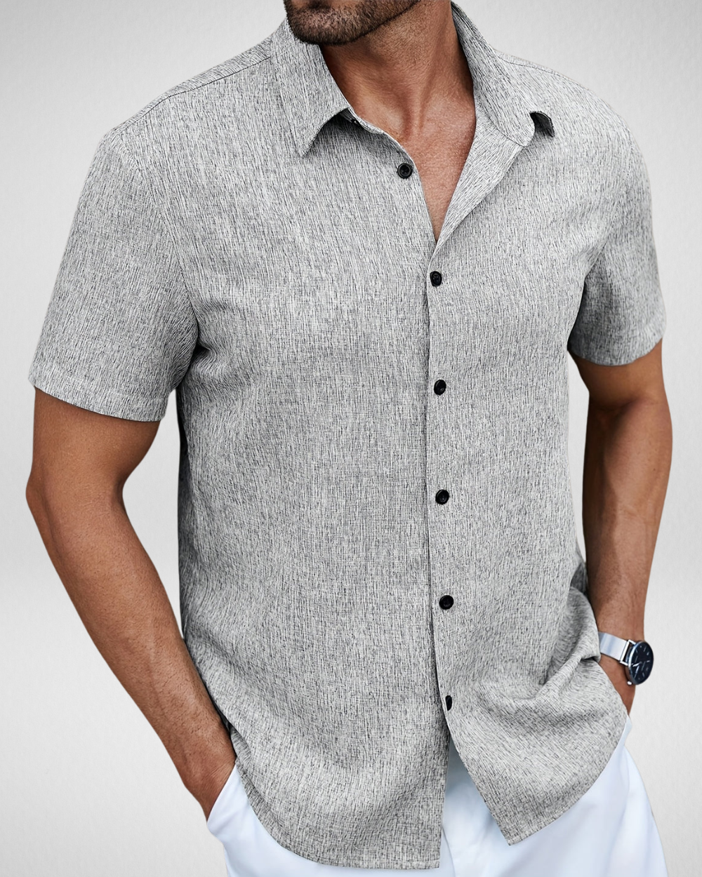 Zomer Heren Overhemd - Korte Mouwen - Casual