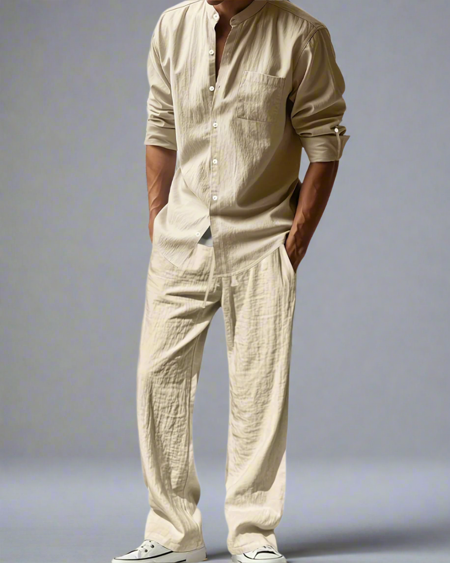 Casual Zomer Heren Set – Ademend & Losvallend Design