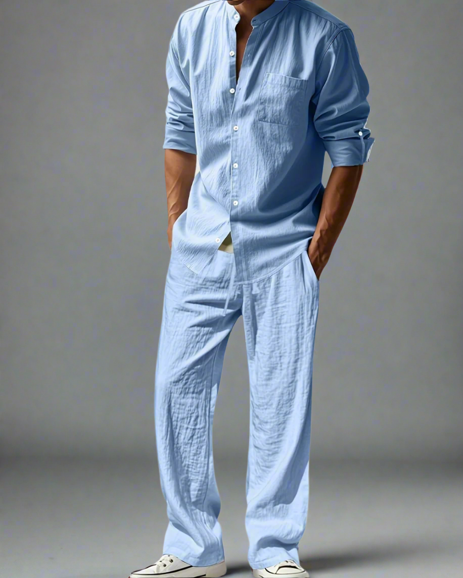 Casual Zomer Heren Set – Ademend & Losvallend Design