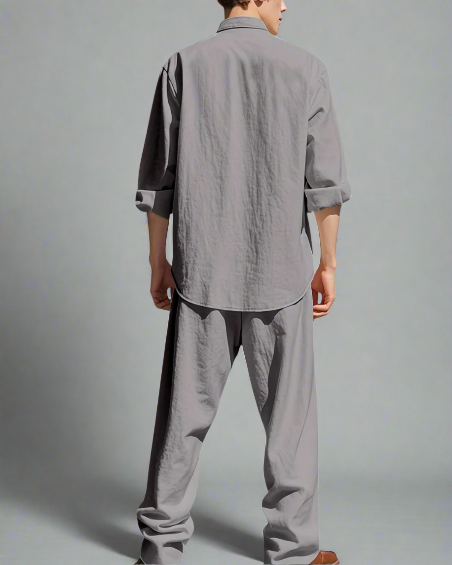 Casual Zomer Heren Set – Ademend & Losvallend Design